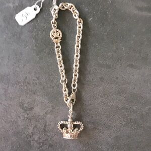 Sterling Silver Crown Bracelet